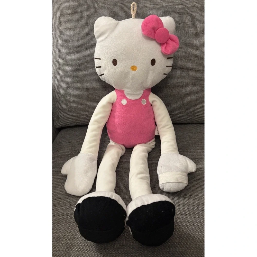 Hello Kitty Stretchkins Long Arm Knee Hugger Plush Stuffed Animal 2014. Clean